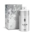 Aurum Winter Eau de Parfum 75ml, a luxurious blend of spicy, floral, and woody notes, offering a rich, warming fragrance perfect for winter wear and special occasions.