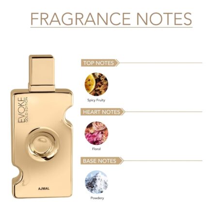 Ajmal Evoke Gold Edition Her Eau de Parfum (75ml) notes