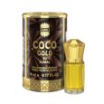 COCO GOLD Concentrated Attar Oil – A 5ml bottle of alcohol-free attar featuring rich coconut, creamy vanilla, and warm amber notes.