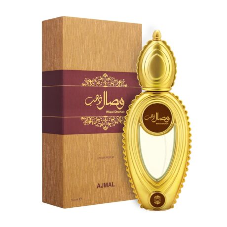 Wisal Dhahab EDP 50 ML – A luxurious and captivating oriental floral fragrance with jasmine, rose, amber, and oud notes, perfect for special occasions.