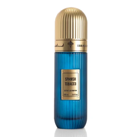 Luxurious Spanish Tobacco perfume with vanilla, tobacco, and sandalwood notes