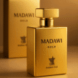 Madawi Gold by Arabian Oud luxury perfume bottle with golden