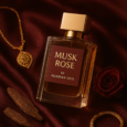 Musk Rose by Arabian Oud” perfume bottle